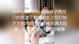 [MP4/ 351M] 眼镜妹子携自己的男友无套啪啪女上位打桩下下到底，肉色丝袜丰满大屁股，双双高潮，倒插射嘴爆