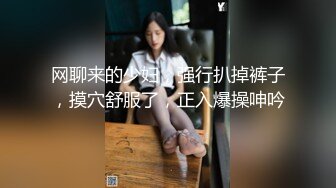 网聊来的少妇，强行扒掉裤子，摸穴舒服了，正入爆操呻吟