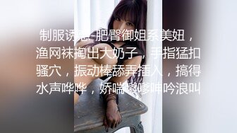 制服诱惑-肥臀御姐系美妞，渔网袜掏出大奶子，手指猛扣骚穴，振动棒舔弄插入，搞得水声哗哗，娇喘嗲嗲呻吟浪叫