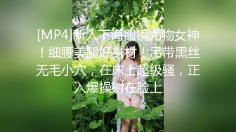 [MP4]新人下海眼镜尤物女神！细腰美腿好身材！吊带黑丝无毛小穴，在床上超级骚，正入爆操射在脸上