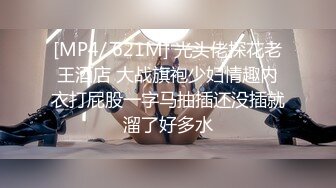 [MP4/ 621M] 光头佬探花老王酒店 大战旗袍少妇情趣内衣打屁股一字马抽插还没插就溜了好多水