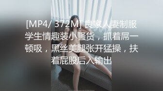 [MP4/ 372M] 良家人妻制服学生情趣装小骚货，抓着屌一顿吸，黑丝美腿张开猛操，扶着屁股后入输出