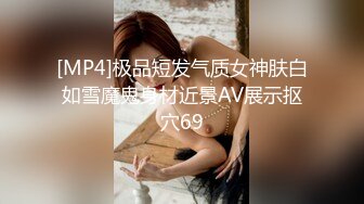 [MP4]极品短发气质女神肤白如雪魔鬼身材近景AV展示抠穴69