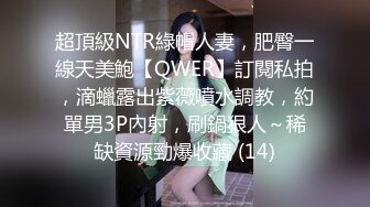 超頂級NTR綠帽人妻，肥臀一線天美鮑【QWER】訂閱私拍，滴蠟露出紫薇噴水調教，約單男3P內射，刷鍋狠人～稀缺資源勁爆收藏 (14)